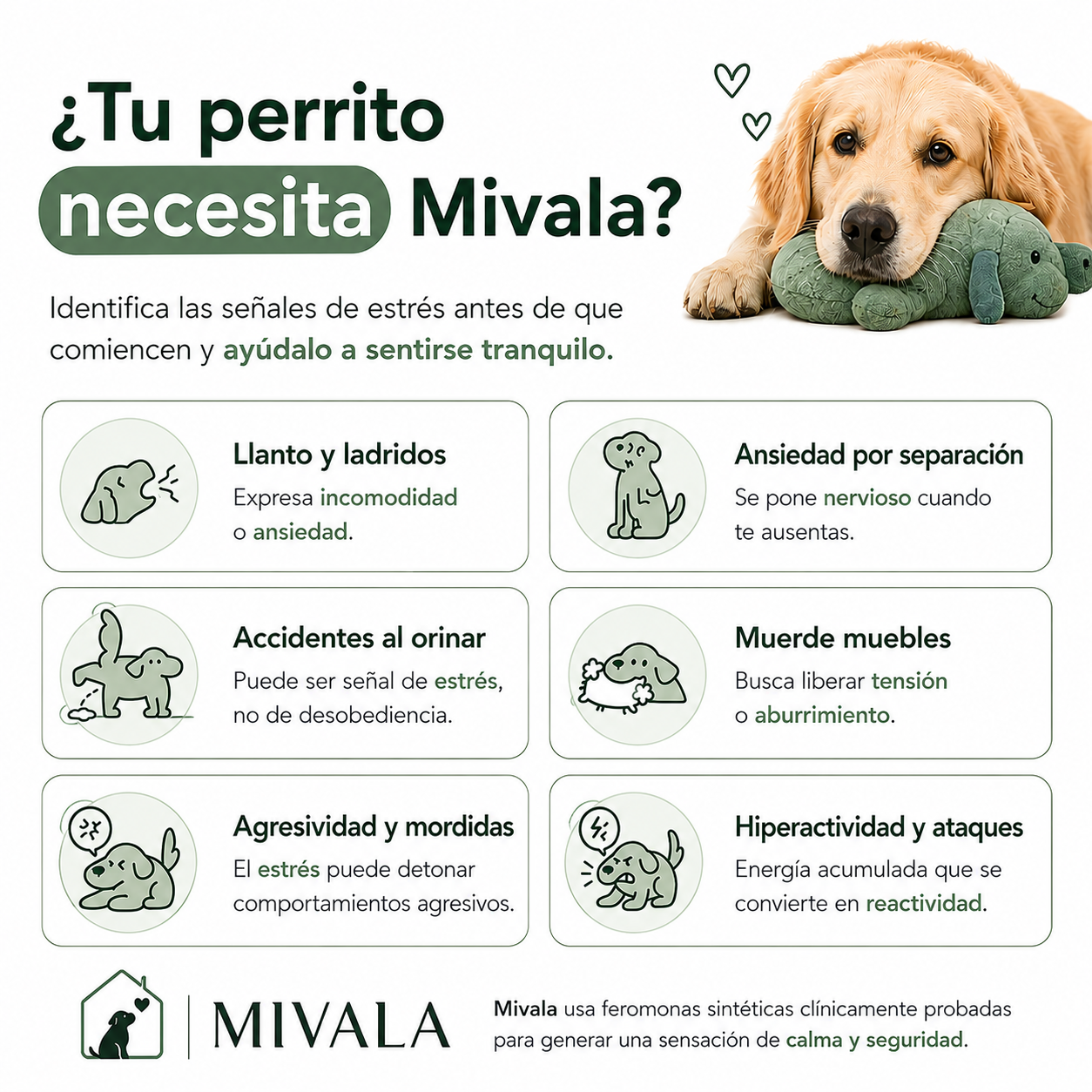 Mivala™ Difusor Calma Canina